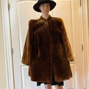 Vintage mouton coat